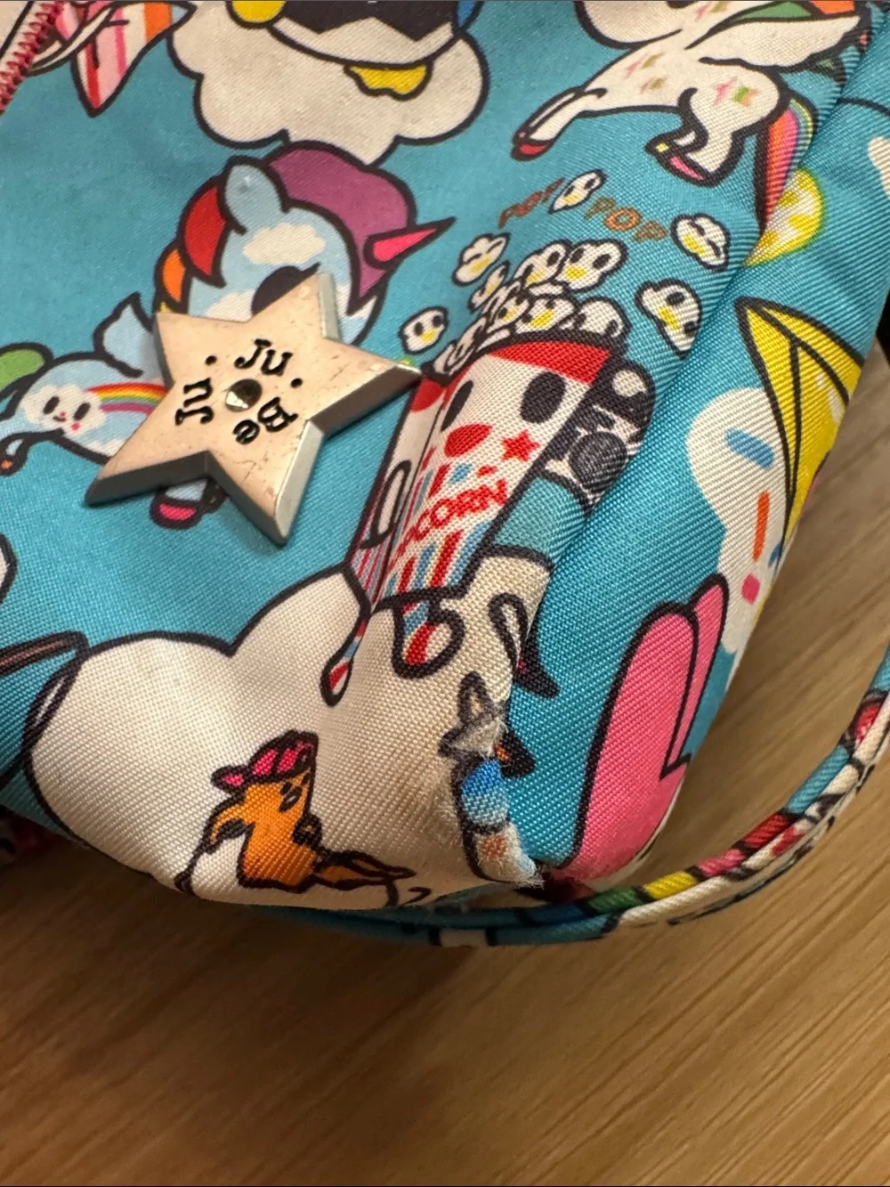 Ju-Ju-Be tokidoki x Hello Sanrio Blue Multicolor Kids Cosmetic Pouch